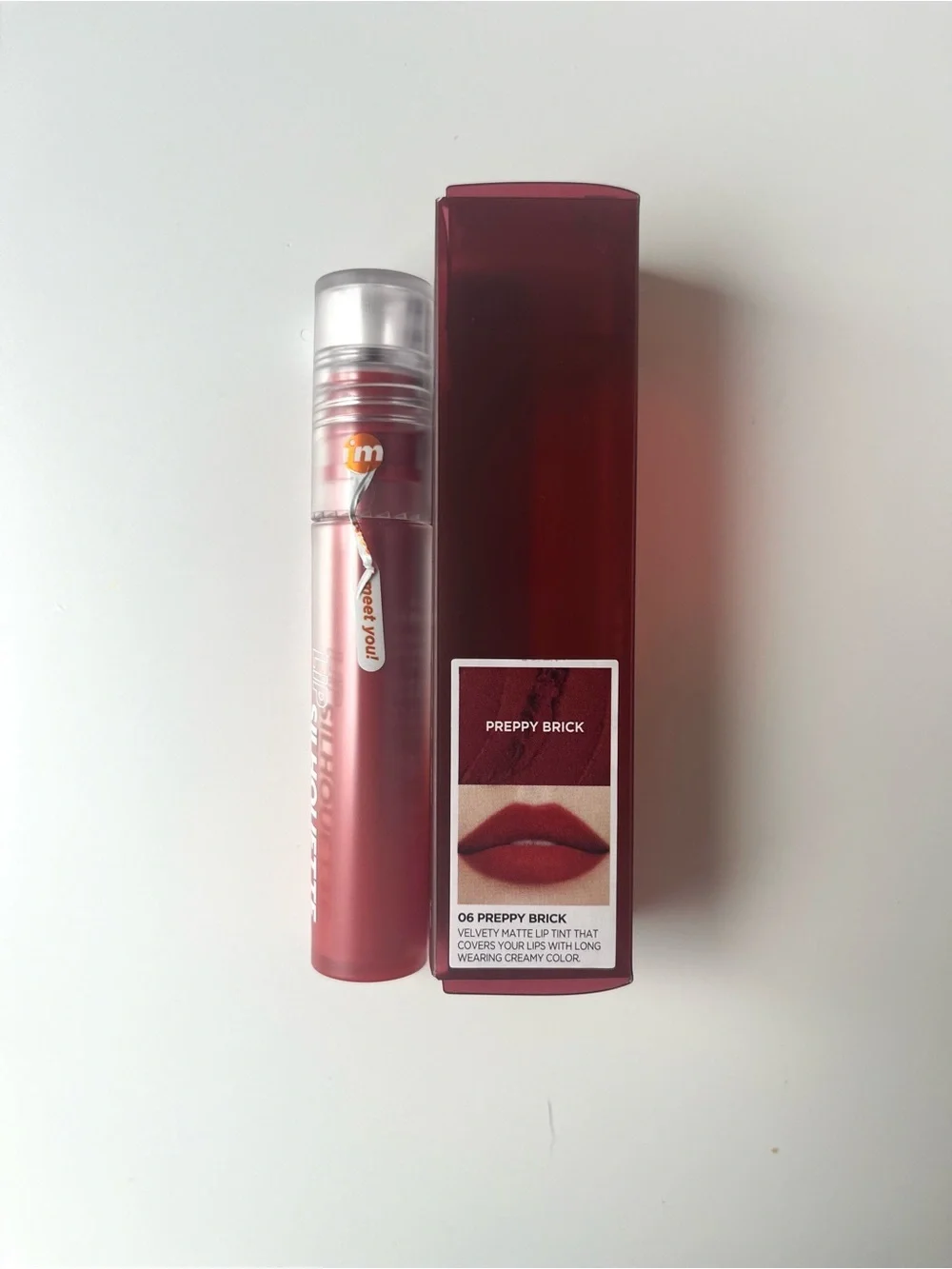 I'm Meme Lip Silhouette Matte Velvet Tint - Deep Red